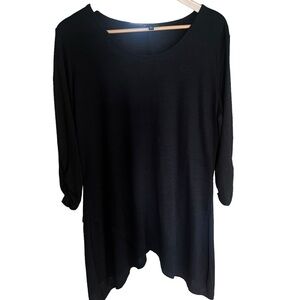 NWT Serena Williams Signature Women’s Size X L Tunic Long Sleeve Black Top